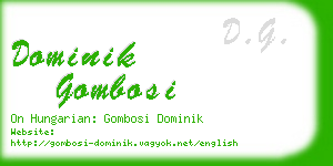 dominik gombosi business card